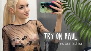 [4K] Try on Haul with transparent outfits gorgeous outfits with Skyress (2024)