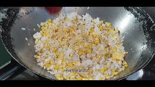 Nasi goreng jagung dan lemon (Fried rice with corn and lemon)