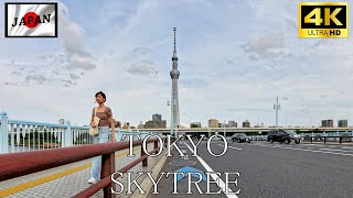 4K Велосипедный тур по Японии | Исследуя Токио Skytree в воскресенье