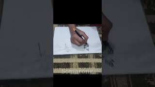 Easy landscape sketch for beginners | #shorts | #beginners | #easydrawing