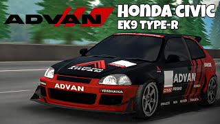 Advan Honda Civic EK9 Design (Easy) | Car Parking Multiplayer