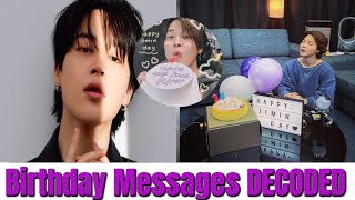 🤯 Jimin's Birthday Wishes EXPOSED! | SHOCKING Secrets in Jimin's Birthday Messages!