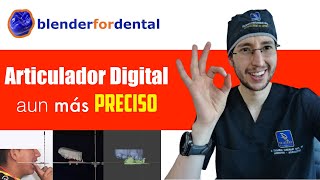 Arco Facial de Kois en el ARTICULADOR DIGITAL de Blender for dental