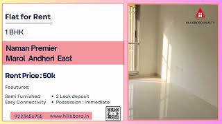 1 BHK for Rent in Marol, Andheri East-with Easy Connectivity 922456755