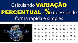 Como calcular a variação % entre períodos no Excel