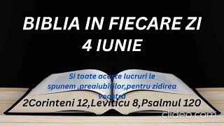 4 Iunie.Harul Meu iti este de ajuns;caci puterea Mea in slabiciuni este facuta desavirsita.