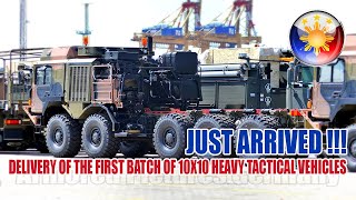 DELIVERY OF FIRST BATCH OF 10X10 HEAVY TACTICAL VEHICLES ARRIVES IN PHILIPPINES