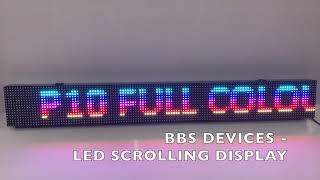 LED Multi-color Scrolling / Moving message Display - 4 feet