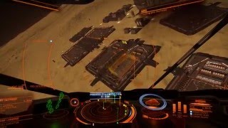 Elite: Dangerous — docking at a planetary port demonstration