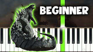 Godzilla vs Kong - Main Theme - VERY EASY Piano tutorial