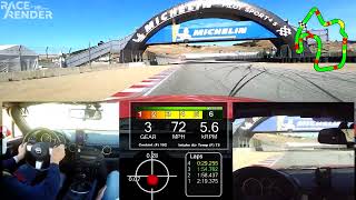 Mazda MX-5 NC 2.5 at Laguna Seca - 5/22/22 - 1:54 - Windshield / Driver / Helmet Cam