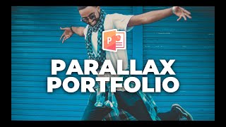 How To Create 🔥PowerPoint Parallax Portfolio🔥