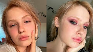 Modern Grunge Makeup Tutorial / Bright Tiktok Makeup #shorts