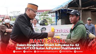 KEJATI SULBAR - Baksos Dalam Rangka HBA Ke- 62 dan HUT XXII IAD