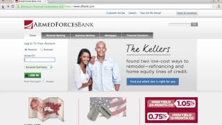 Armed Forces Bank Online Banking Login Instructions