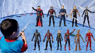 Superhero Action figure pool party!