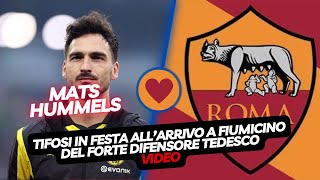 Roma: Hummels a Fiumicino, scatenati i tifosi romanisti