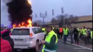 Spanish Farmers join the Freedom Convoy 2022 Protests.