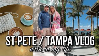 FLORIDA TRAVEL VLOG | exploring st. pete / tampa, cute coffee shops, beach, shopping, hyde park