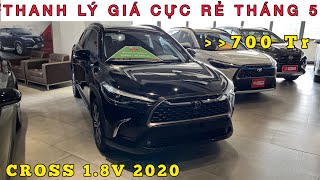 ✅ Tiết kiệm 130 triệu so với xe mới | Toyota Cross 1.8V 2020 siêu lướt màu đen zin chính chủ