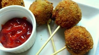 Potato or aloo lollipop [ENGLISH] | Kid's evening snack| Party appetizer| Deeps Kitchen video recipe