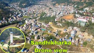 Arghakhanchi Sandhikharka drone shots || sandhikharka bazar