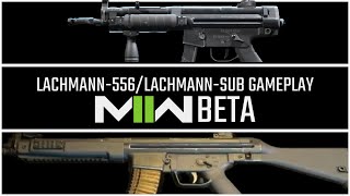 Lachmann-556 / Lachmann-Sub (MP5) Gameplay (Modern Warfare 2 Beta)