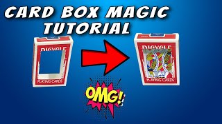 Card into Box Magic Trick Tutorial