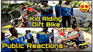 Subscriber ने चलाई डर्ट बाइक 😍| CRAZY PUBLIC REACTION ON DIRT BIKE😱