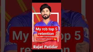 RCB retained players 2025|| RCB top 5 retention players|| ipl auction updates