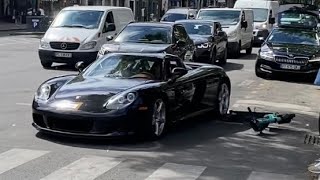 IL ROULE SUR UNE TROTTINETTE EN CARRERA GT 😨😨😨 Carspotting in Paris