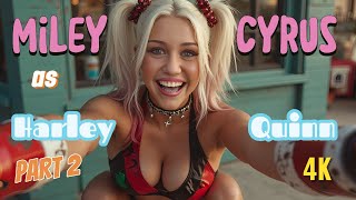 KI - AI generated Miley Cyrus as Harley Quinn Part 2