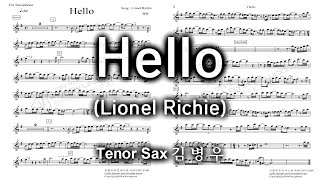 Hello(Lionel Richie)-Tenor Sax