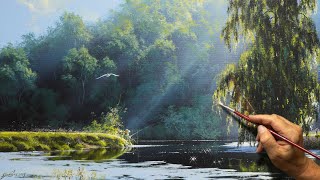 "Summer fishing" Acrylic painting. Artist - Viktor Yushkevich. #173