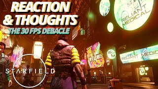 Starfield Official Gameplay Trailer REACTION - THE 30 FPS DEBACLE