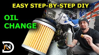 How to Change Motorcycle Oil  – Yamaha TW200