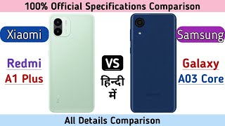 Xiaomi Redmi A1+ Plus Vs Samsung Galaxy A03 Core