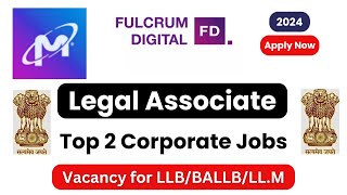 Top 2 corporate legal jobs 2024 || Legal Job Vacancy 2024 || Latest Legal Jobs 2024