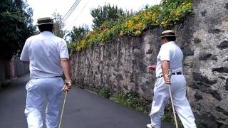 Riding the tobbogan from Monte@Funchal (Madeira), 25.05.2016