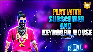 Free Fire Play With Keyboard Mouse In Live 🔴