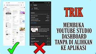 Trik mengatasi Buka Youtube studio di web tetapi dialihkan ke aplikasi