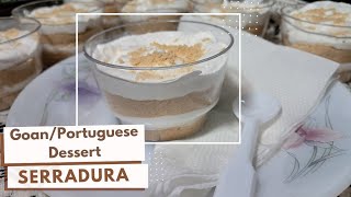 No Bake 3 Ingredients Goan/Portuguese Dessert Recipe| Serradurra Recipe|Sawdust Pudding Recipe: