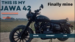 Only one in Prayagraj | review | modifications  #jawa #jawa42