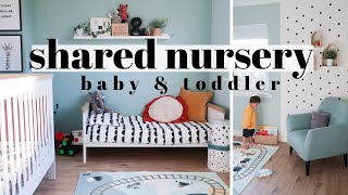 BABY & TODDLER SHARED BEDROOM TOUR 2019 | SHARED NURSERY | AD