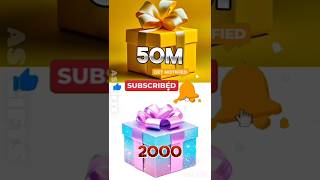 50M Choose 2000 🤯 Unbox Your Gift 🎁 #shorts #viral #giftbox #challenge