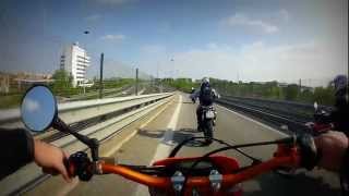 KTM 125 EXC Motard On Board (With TM BlackDream 125, HM 125 & HUSKY 125)