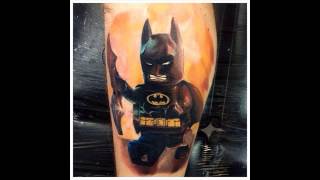 Lego Character Tattoos All famous Lego Minifigures can be inked