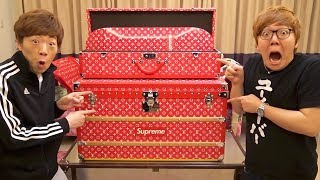 【1400万円】ルイ・ヴィトン × シュプリームのトランク&スケボー開封！【Louis Vuitton × Supreme Trunk】