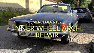 Mercedes SL R107 inner wheel arch repair