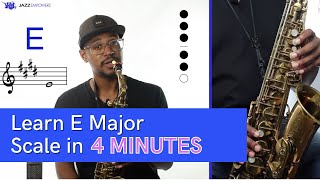 E Major Scale on Alto Saxophone (G Concert)